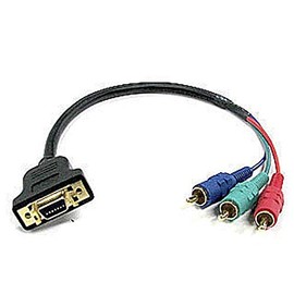 D terminal (female connection) to component (male connection) conversion cable 0.3m