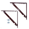 Tanner Folding Metal Shelf Brackets, Set of 2