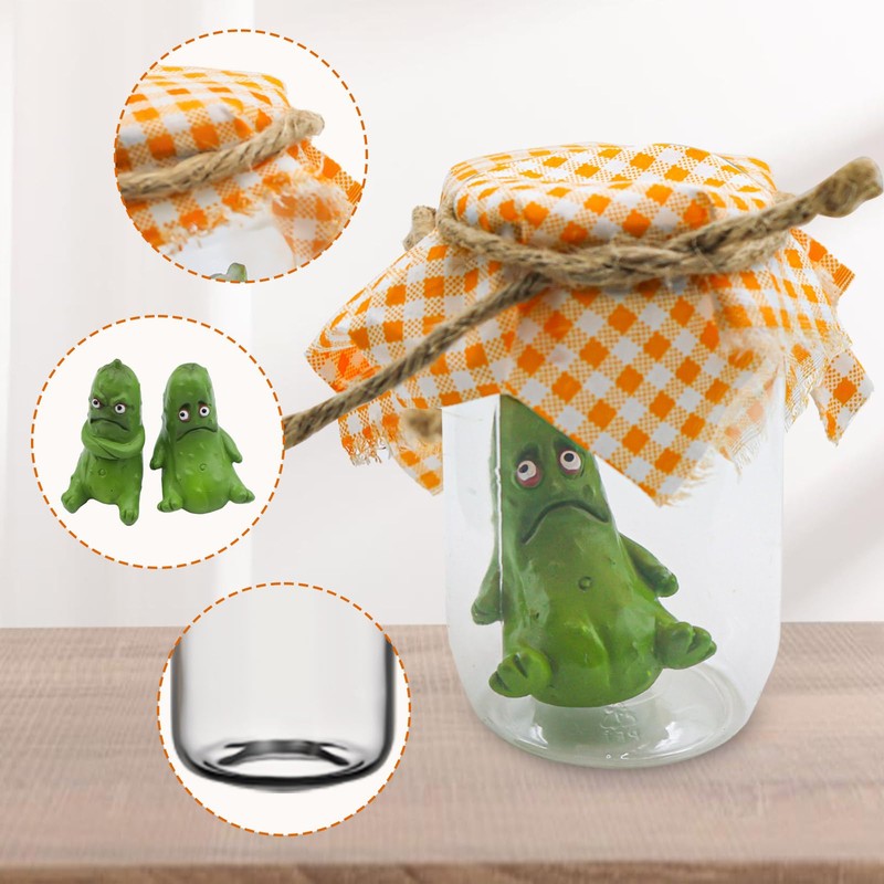 Grumpy Pickle in a Jar – Funny Emotional Support Pickle