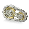 Fidget Toys, Getriebe Design für Stressabbau, Goldene Rad und Silberne