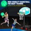SPOYNAL Pool Basketball Hoop 7-Height Adjustable Swimming Pool Basketball with