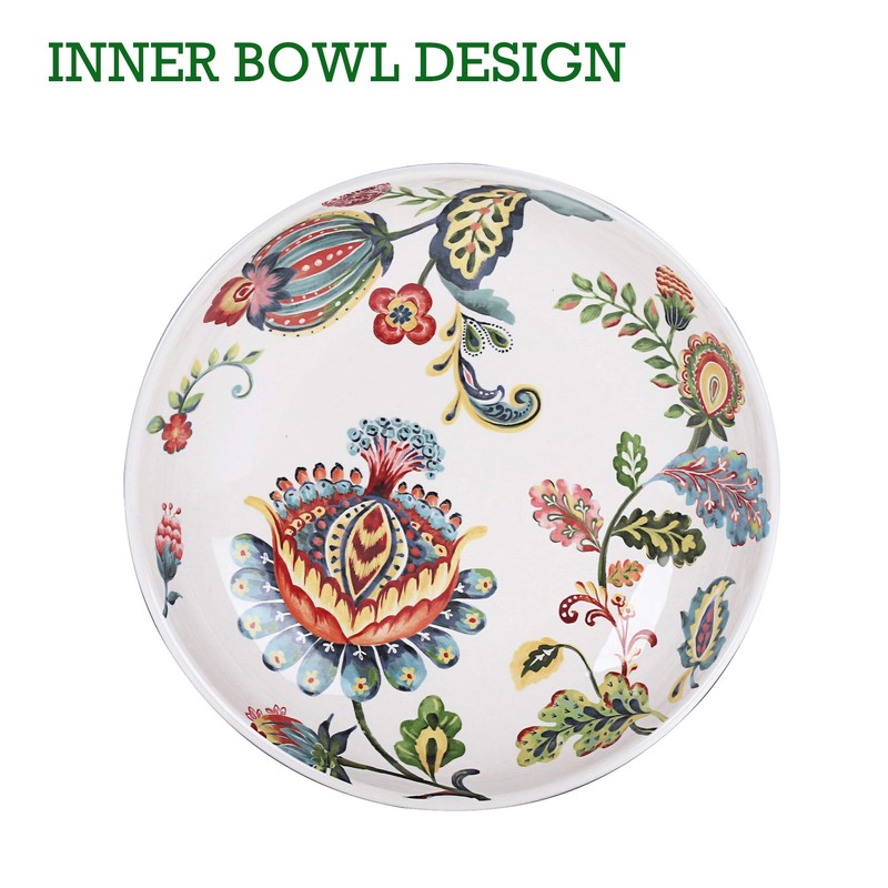 Bico Protea Cynaroides Pasta Bowls, 35oz Salad Bowl Set of