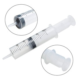 2 Pack 250ml Syringes with Tip Adapters, Extra Large Plastic Syringe Individually Sealed for Glue Dispensing, Scientific Labs, Watering, Refilling, Multiple Uses