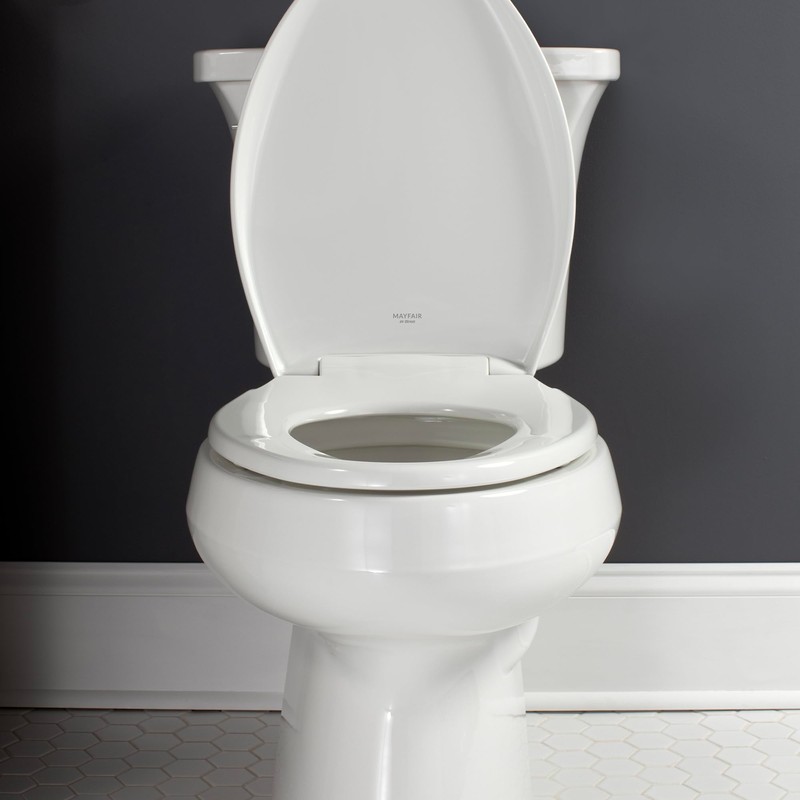 Mayfair Aurora Slow Close Toilet Seat, Easy Clean Hinges and