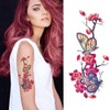 EROSPA® Temporary Tattoo Sheet 9 x 19 cm Flower Tendril