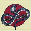 The Snake Eyes Patch Embroidered Applique Badge Iron On Sew