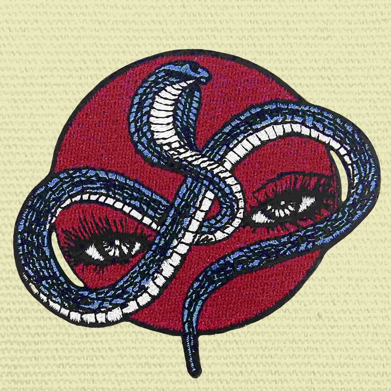 The Snake Eyes Patch Embroidered Applique Badge Iron On Sew