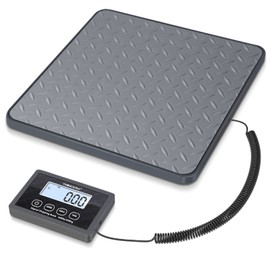 THINKSCALE Shipping Scale, 440 lbs/1 oz Highly Accurate Postal Scale with Hold/Tare/LCD Display, Lightweight Digital Postage Scale for Packages/Luggage/Post Office/Dog, Battery & AC Adapter Included