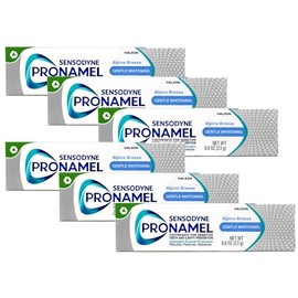 Sensodyne Pronamel Toothpaste, Gentle Whitening, Alpine Breeze Travel Size 0.8 Ounce (Pack Of 6)
