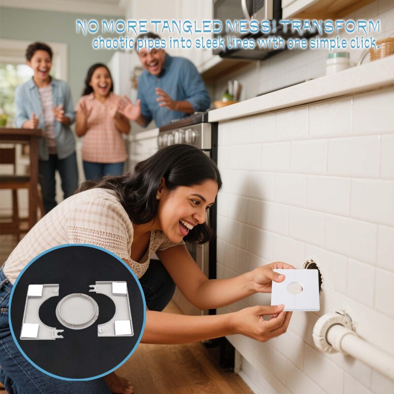 2 pcs Square Plumbing Cover Plates, Square Shower Arm Flange,