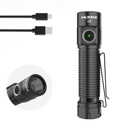 MIJOMI E8 Rechargeable Flashlight Super Bright Pocket Light, 2000 Lumens LED Flashlight, IPX8 Waterproof Long Lasting for Camping, Hiking, Emergency, Dog Walking