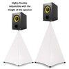 Dofilachy Speaker Stand Cover - Universal Fit, Fabric, White, XW21