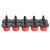 300Pcs Adjustable Irrigation Drippers, 1/4inch 8 Hole Micro Flow Drip