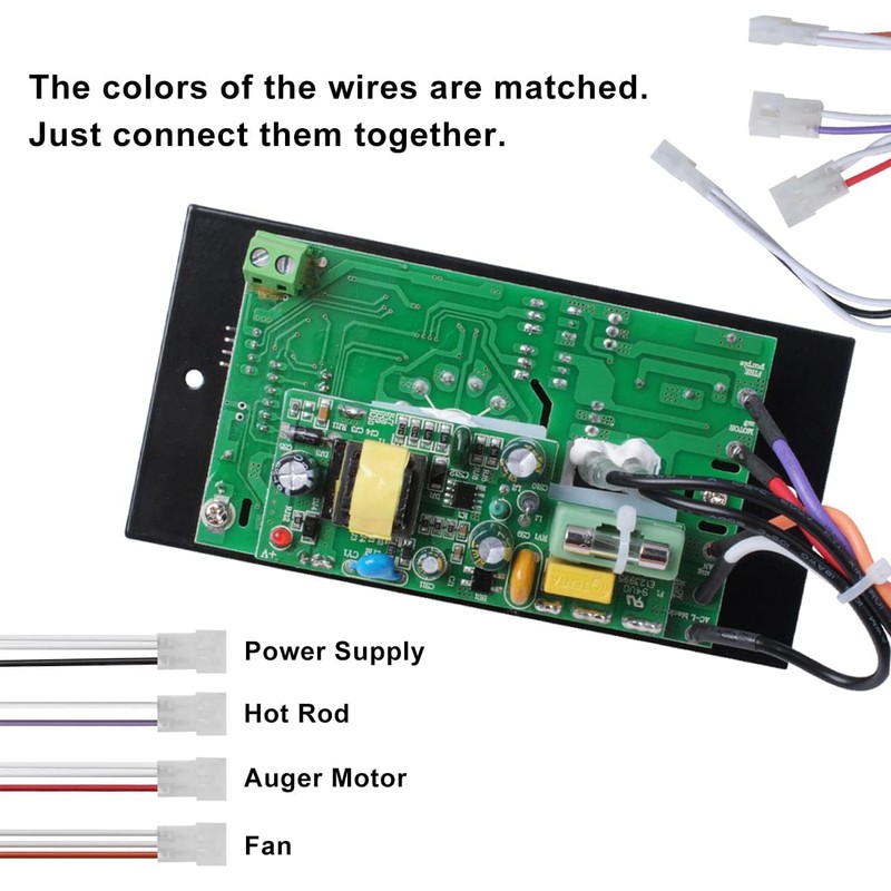 Digital Thermostat Controller Kit Compatible with Traeger Pellet Grills BAC200
