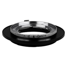Fotodiox Pro Lens Mount Adapter, Vitessa Lens to Canon EOS Camera Such As EOS 7D, 5D Mark III, and Rebel T3i, Black