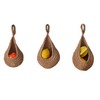 Soulnioi 3pcs Hanging Fruit Basket(S+M+L), Boho Jute Hanging Basket Vegetable