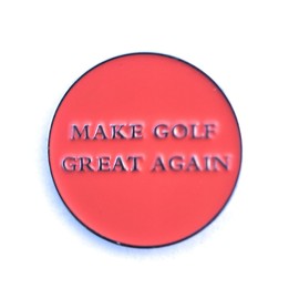 Smash Factor Make Golf Great Again MGGA Golf Divot Repair Tool with Ball Marker - Foldable Switchblade Design (Silver)