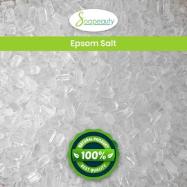 Soapeauty Epsom Salt 100% Pure Magnesium Sulfate USP Grade Kosher Non-GMO Epsom Salt Unscented|Epsom Salt Foot Soak| Epsom Salt Bath | Epsom Salts for Soaking for Pain Made in USA 4 OZ