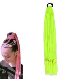 prinfantasy Brilliant Jumbo Braid for Hair Weaves Dreads and Avant Garde Creative Styling Neon Green, BZ140