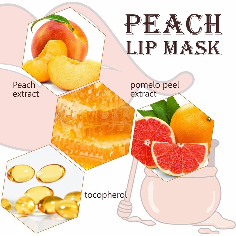Mascarilla labial de 0,4 oz, hidratante, reparadora de líneas descoloridas,