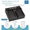 BM EN-EL9A Dual Bay Battery Charger for Nikon D5000, D3000,