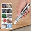 BECOWIN 7-In-1 Mutipurpose Utility Knife, Stainless Steel Retractable Box Cutter,