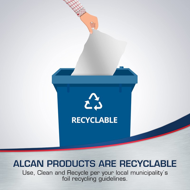 ALCAN Aluminum Foil Non-Stick Baking, 12 Inches x 80 Feet