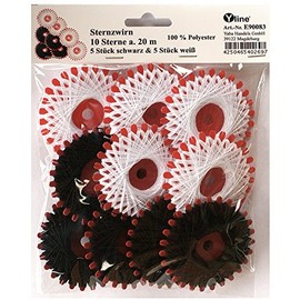 10 Stars 20 m Star Thread Polyester Black and White Star Thread Star Thread E90083