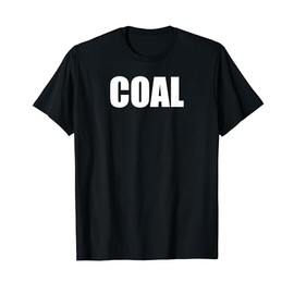 Funny DIY Coal Christmas T-Shirt Costume