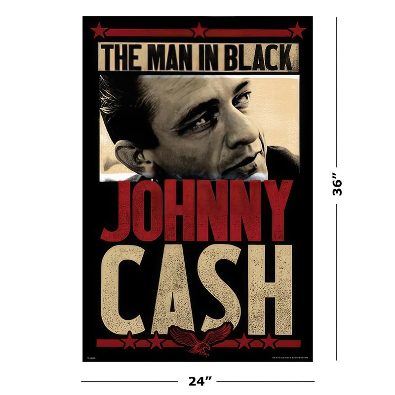 Johnny Cash - Music Poster (The Man In Black) (Size: