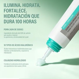 Hidratante Facial, Crema Hidratante Facial, Crema Para La Piel, con PDRN y ácido hialurónico, Hidratación facial y ocular, suaviza la apariencia de líneas finas y mantiene la elasticidad cutánea
