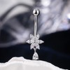 OUFER 14G Dangle Belly Button Piercing Real 925 Silver 10