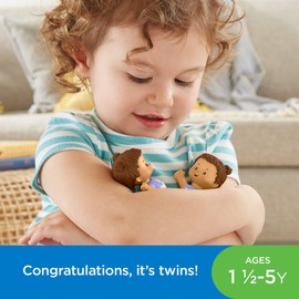 Fisher-Price Little People Snuggle Twins, Figure Set for Toddlers
