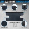Coverspec Tonneau Cover Compatible with Jeep Trunk Cover Wrangler JL