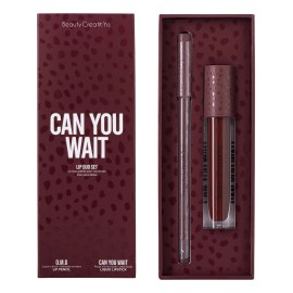 Kit Labial Mate Beauty Creations Availabilippy + Delineador Color Can You Wait