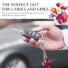 DXNQ Bling Crystal Women's Car Key Chain, Fashion Key Decor