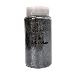 Ben Collection 1-Pound Glitter Powder Bottle Art Craft (Charcoal), BJM-GPX40