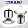 Chunful 16 Pcs 5/8" Swivel Chair Glides, Adjustable Leveler Feet