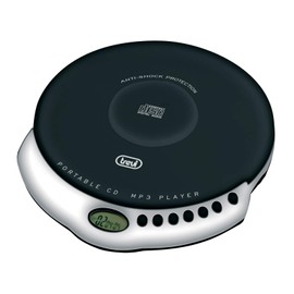 Trevi CMP498 Portable CD and MP3 Player with in Ear Headphones in Black and White