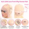 raztcrb 613 Lace Front Wig Human Hair 200 Density 13x6