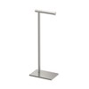 Gatco 1431SN, Modern Rectangle Base Freestanding Toilet Paper Holder, 22.25”,