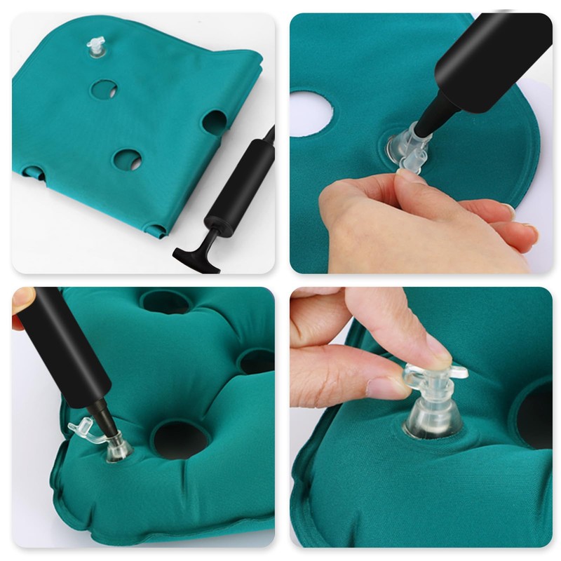 Waffle Cushions for Pressure Relief, Inflatable Seat Cushion for Prolonged