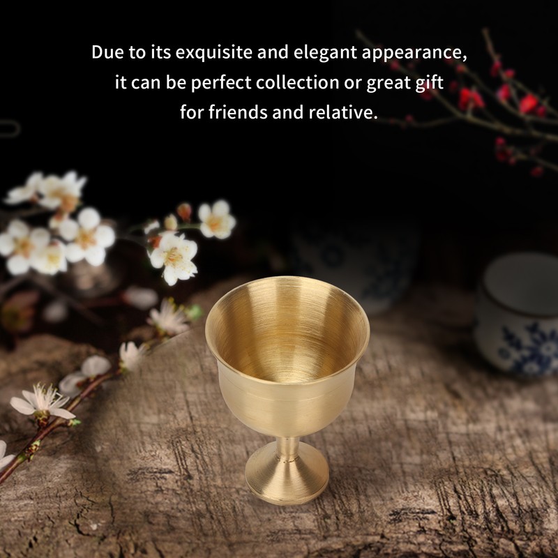 Brass Wine Goblet Exquisite Elegant Drinking Wine Cup Decoration Collection