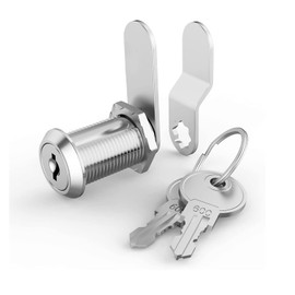 Helonge Cam Lock with Keys, 1 Pcs 1-1/8 inch Toolbox Lock, Cabinet, Desk Drawers Cam Lock Replacement for Trailer, RV Storage Boxes, Mailboxes, Truck Tool Lock Box