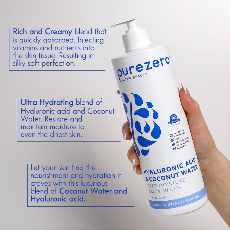 Purezero Hyaluronic Body Wash Deep Moisturizer - Soft Skin Hydration