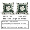 Evlaschin St Patrick Pillow Covers Set of 2 Lucky Clover