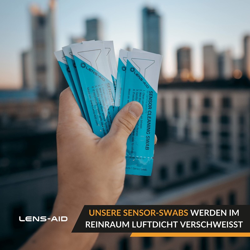 Lens-Aid Sensor Swabs for Cleaning Full Frame Camera Sensors: 12x