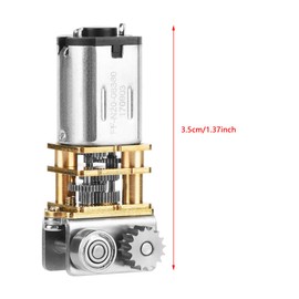 Gear Motor, DC12V 11RPM N20 Right Angle Metal Micro Gear Motor Low Speed Low Noise Brush DC Motor for 3D Printing Pen