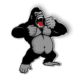 Silverback Gorilla - 5" Magnet for Car Locker Refrigerator