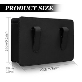 Wedcool Car Trash Can, Car Garbage Organizer, Car Seat Back Storage Box, Leak-Proof Waterproof Car Trash Bin, Foldable Hanging Mini Cars Storage Bag Container Suitable for Most Car (Black)